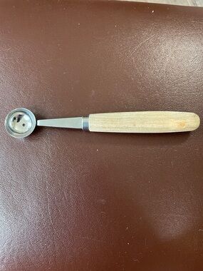 VTG "Hoan Japan" Stainless Steel Melon Baller with Wood Handle